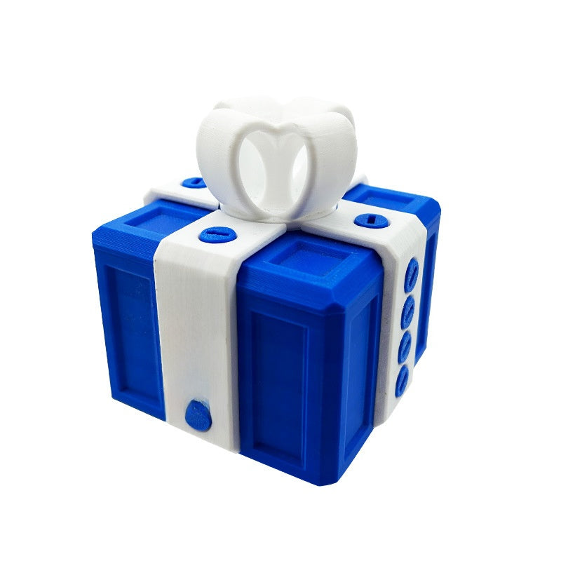Small Plastic Prank Gift Box with Screws - Option of Middle Finger Prank to Put Inside