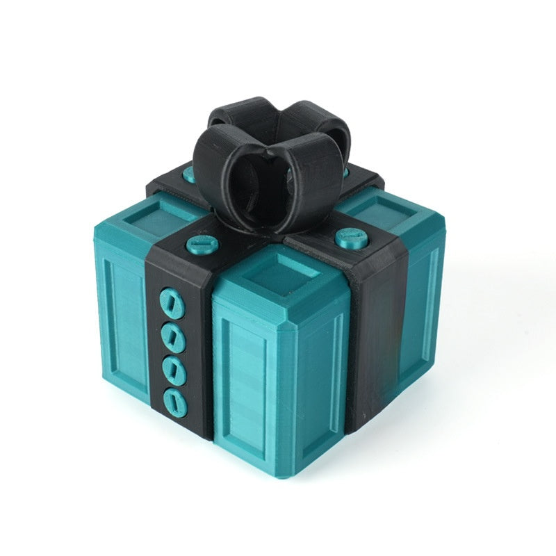 Small Plastic Prank Gift Box with Screws - Option of Middle Finger Prank to Put Inside