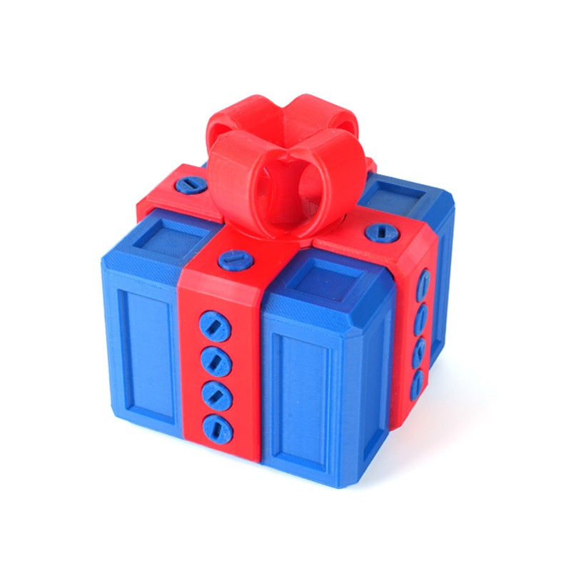 Small Plastic Prank Gift Box with Screws - Option of Middle Finger Prank to Put Inside