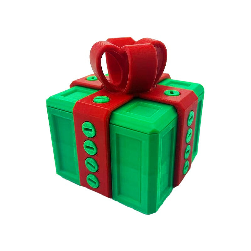 Small Plastic Prank Gift Box with Screws - Option of Middle Finger Prank to Put Inside