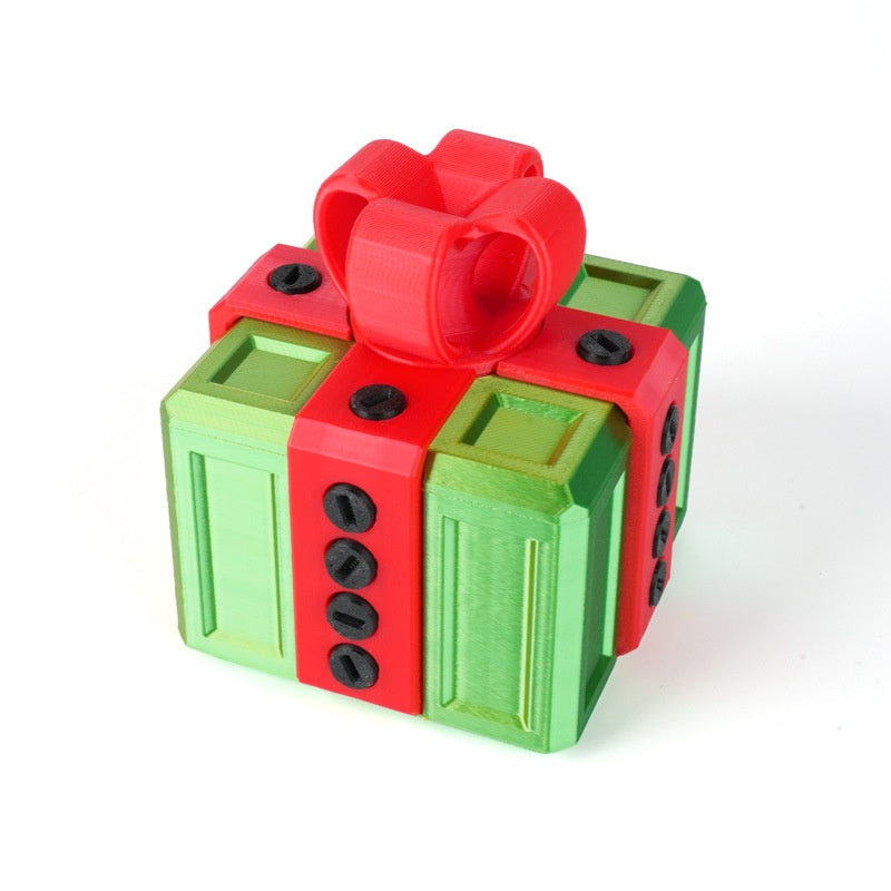 Small Plastic Prank Gift Box with Screws - Option of Middle Finger Prank to Put Inside