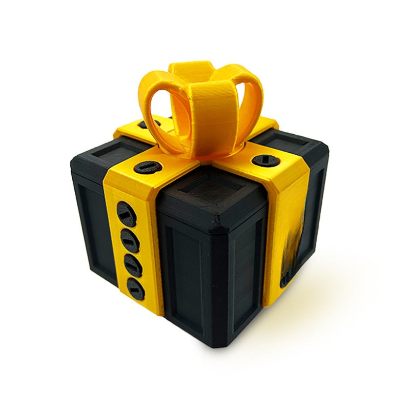 Small Plastic Prank Gift Box with Screws - Option of Middle Finger Prank to Put Inside
