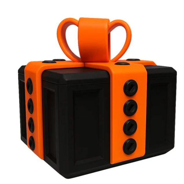 Small Plastic Prank Gift Box with Screws - Option of Middle Finger Prank to Put Inside