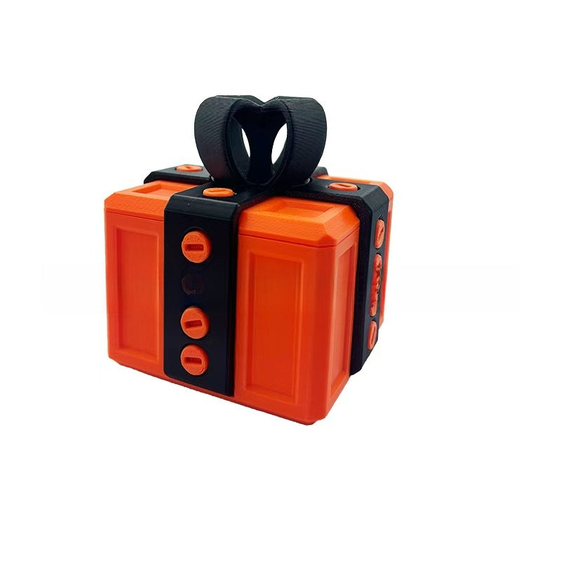 Small Plastic Prank Gift Box with Screws - Option of Middle Finger Prank to Put Inside